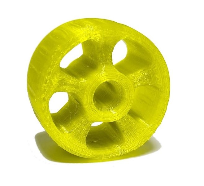 JS-Parts ultraflex Wheelybar Rad für Corally Sketer gelb