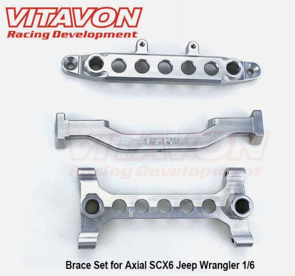 Vitavon Rahmenstreben - Chassis-Braces - SCX6 - 1 Set -