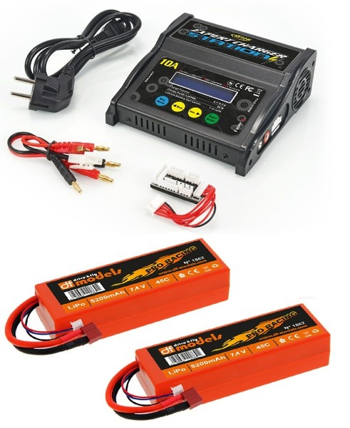 Carson Expert Charger Station 10A +2 x DF LiPo 7.4V 2S