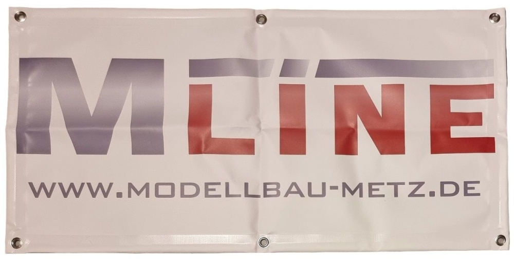 MLine Banner klein (100cm x 50cm)