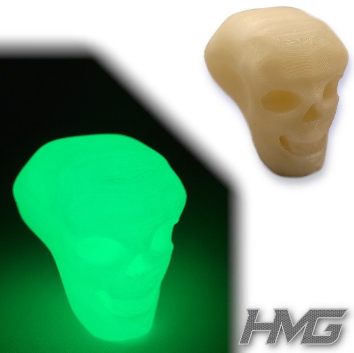 JS-Parts Karoverschluss - Skull fluoreszierend