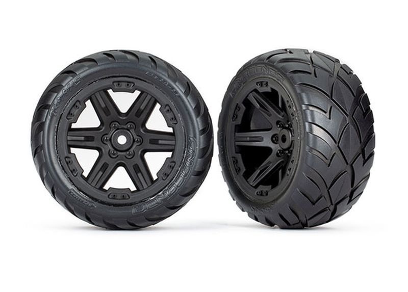 Traxxas Reifen auf Felge 2.8 RXT schwarz / Anaconda