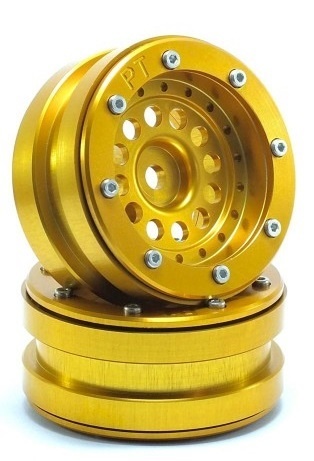 Metsafil Beadlock Wheels PT-Bullet Gold/Gold 1.9 (2 Stk)