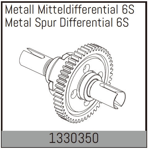Absima Metall Mitteldifferential 6S