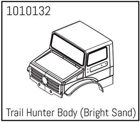 Absima T-Hunter Lexan-Karosserie sand  - PRO Crawler 1:18
