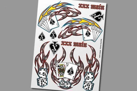 XXX Main Aufkleber - Texas Holdem Poker