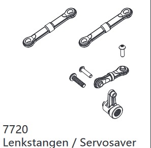 DF Models 7720 Lenkstangen / Servosaver
