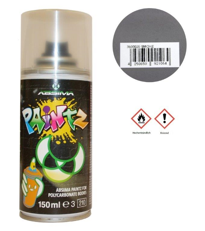 Absima Paintz Polycarbonat (Lexan) Spray SMOKE 150ml