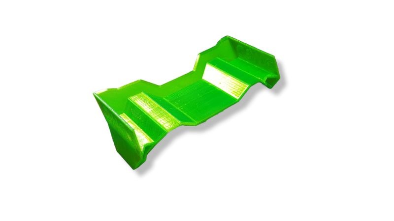JS-Parts ultraflex Heckspoiler universal 1/10 grün - Modellbau