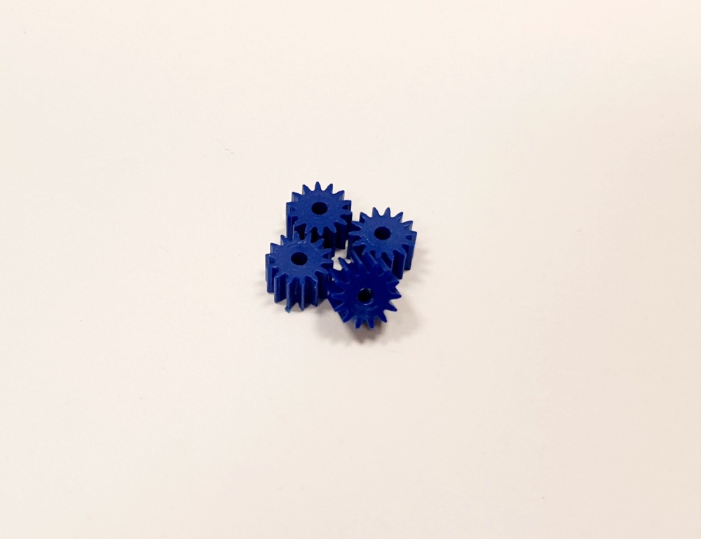 NSR AW Soft Plastic Pinions 14z (4) Blue 6.75mm
