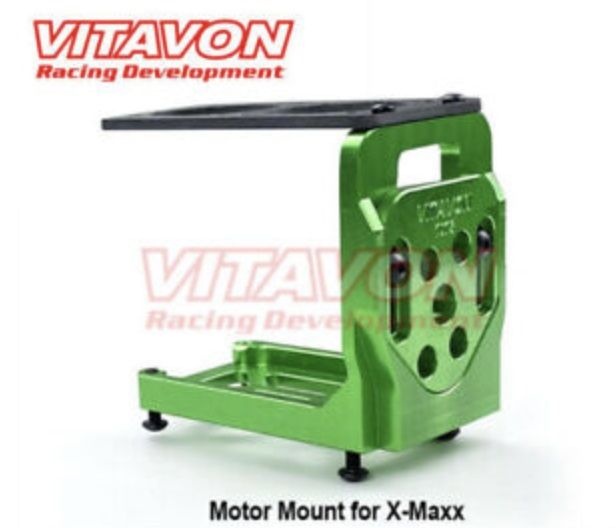 Vitavon Motorhalter mit Schlitten - grün - X-Maxx/XRT - Set