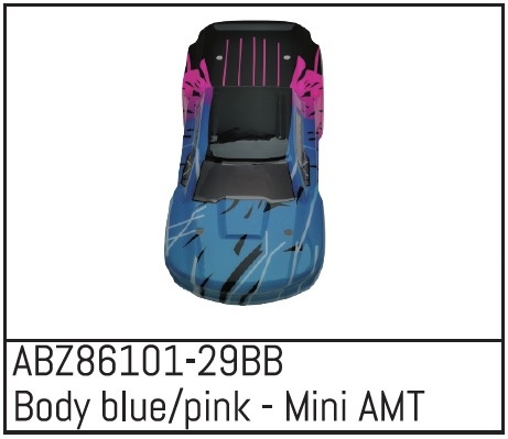 Absima Körper blau/rosa - Mini AMT