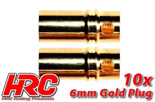 weibchen 10 Stk. 2.0mm HRC Racing Stecker Gold 
