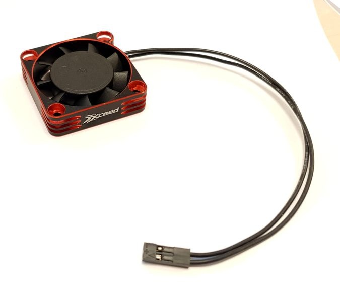 XCEED Aluminum Fan for ESC and Motor 40 x 40 mm - Rot