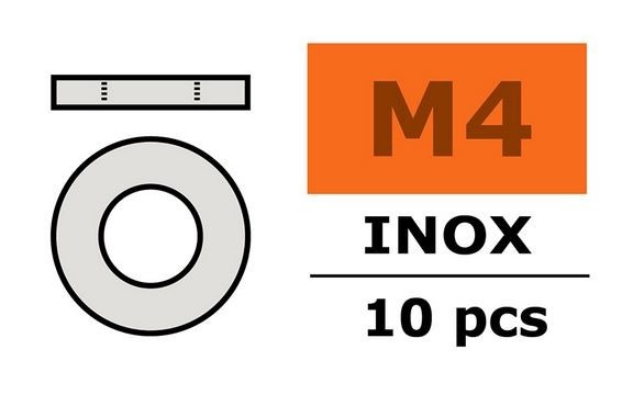 G-Force RC - Washer - M4 - Inox (10)
