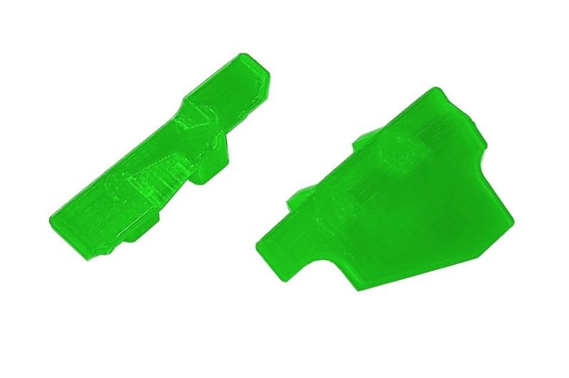 JS-Parts ultraflex Akkuhalter Abdeckplatten grün