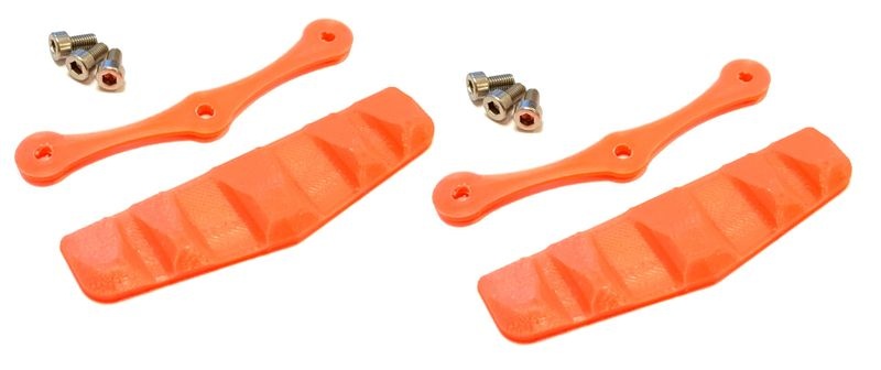 JS-Parts Dachskid breit 70x20mm 2 Stück orange