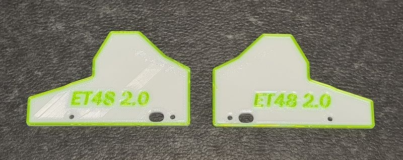 JS-Parts Mudguards ultraflex für Tekno ET48 2.0 weiß/grün