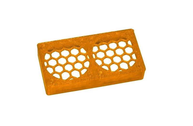 JS-Parts ultraflex Lüftergitter 2x30x10 geschlossen orange