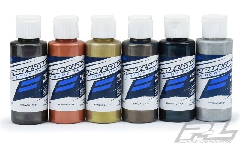 Pro Line RC Body Paint Metallic Color Set (6 Pack)