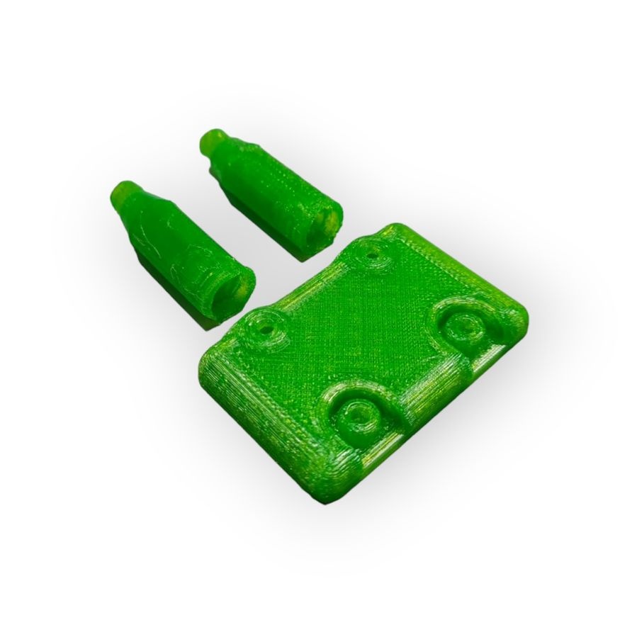 JS-Parts ultraflex Bumper Distanz für Hobao MTX grün