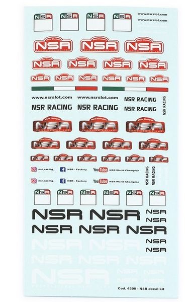 NSR Professional Decals Kit - 15x8