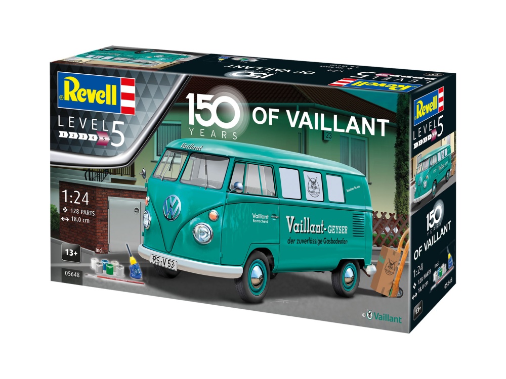 Revell Geschenkset 150 Jahre Vaillant - VW T1 Bus