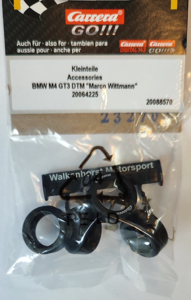 Carrera GO!!! Kleinteile BMW M4 GT3 DTM Marco Wittmann
