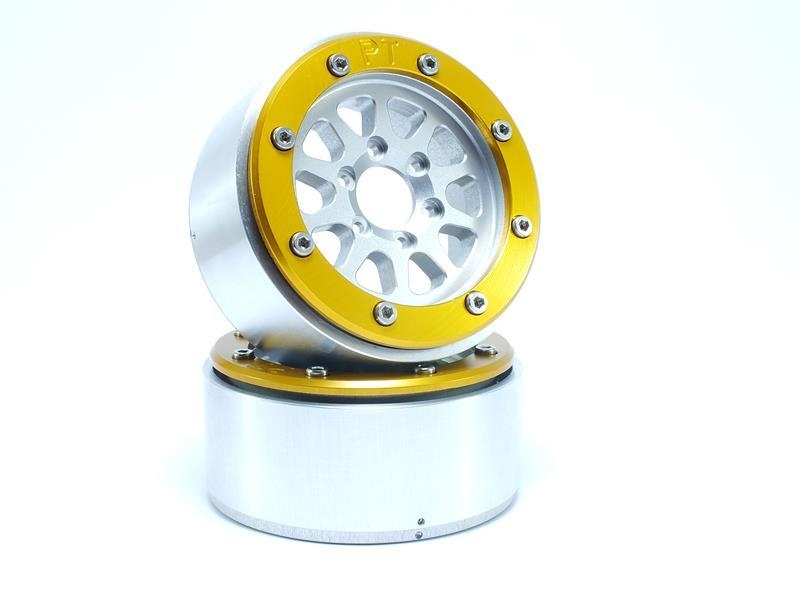 Metsafil Beadlock Wheels GEAR silber/gold 1.9 (2) ohne