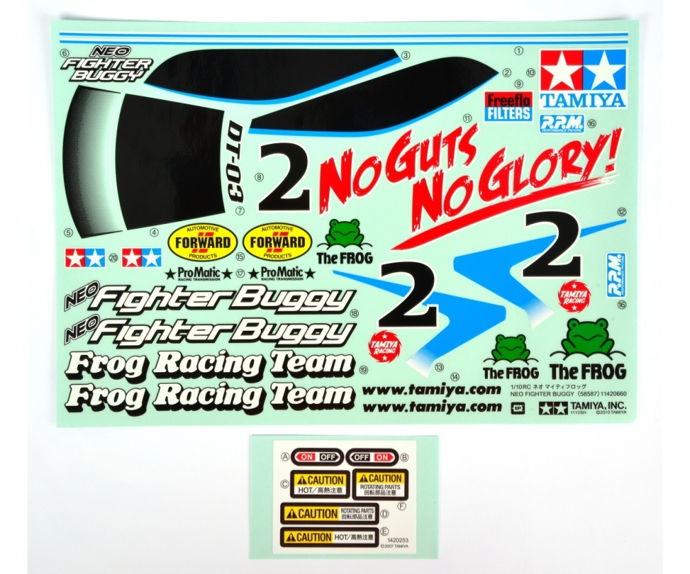 Tamiya DT03 Sticker Neo Fighter Buggy