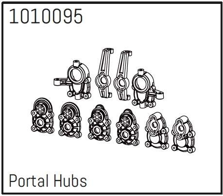 Absima Portal Hub Set - PRO Crawler 1:18
