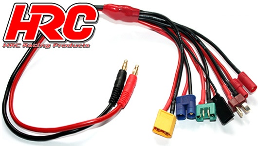 HRC Racing Ladekabel - Gold - Banana Plug zu EC3 / MPX/XT60
