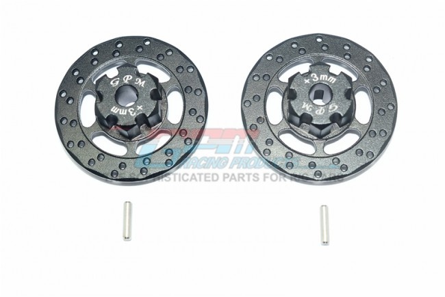 GPM aluminium +3mm hex with brake disk - 4PC SET for Traxxas