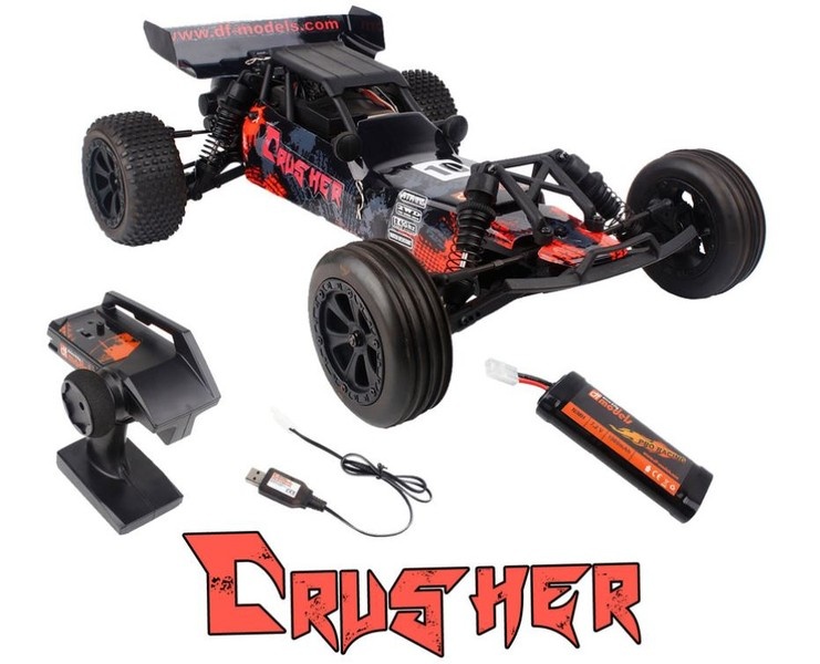 Auslauf - DF-Models Crusher Race 2WD Buggy brushed -