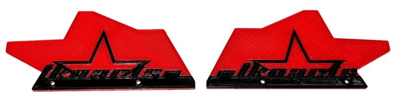 JS-Parts ultraflex Mudguards rot für Tekno MT410 2-farbig