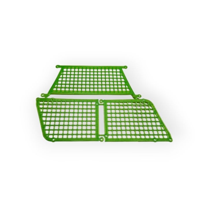 JS-Parts ultraflex Fenstergitter für Losi LMT (3) grün