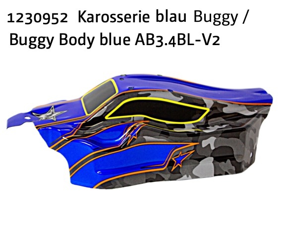 Absima Buggy Karosserie blau AB3.4BL-V2