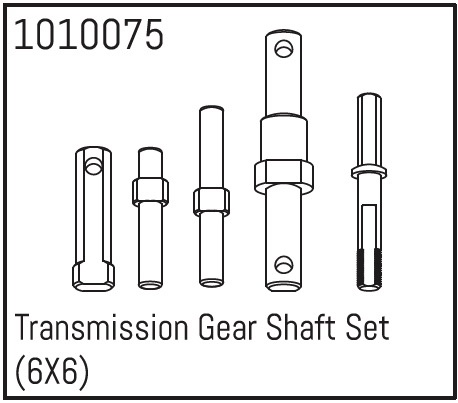 Absima Transmission Gear Shaft Set (6X6)