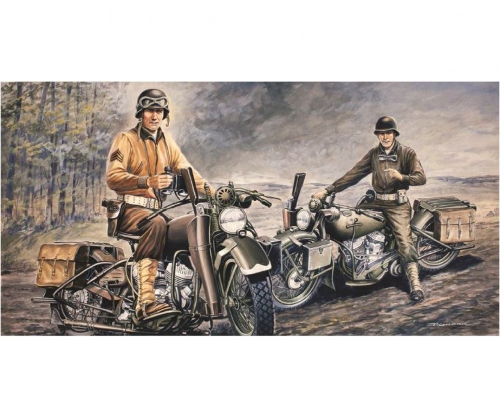 Italeri 1:35 U.S. Motorräder WWII