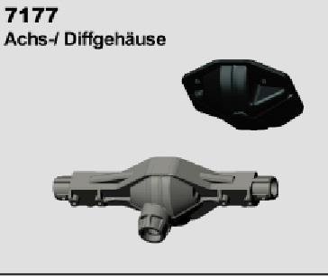 DF-Models Diffgehäuse + Abdeckung DF-4S Crawler