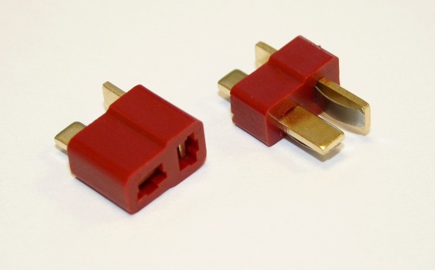 T-Plug Set / T-Stecker + T-Buchse rot bis 400°