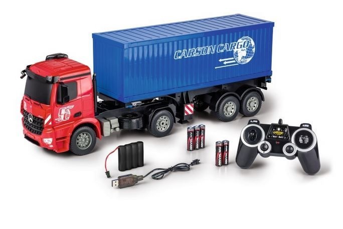 Auslauf - Carson MB Arocs m.Container 2.4G 100% RTR 1:20