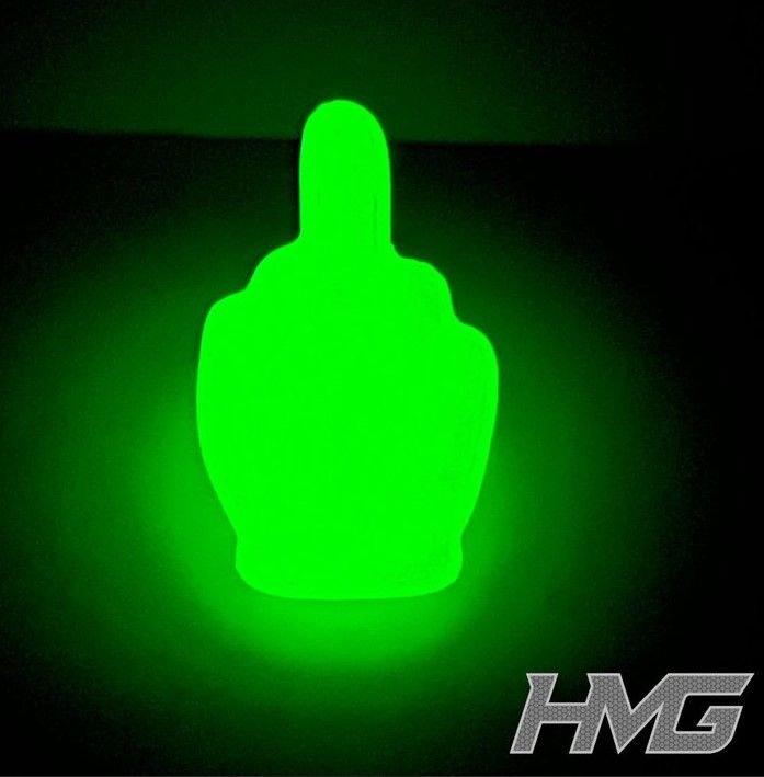 JS-Parts fluoreszierend Karoverschluss - The Finger für