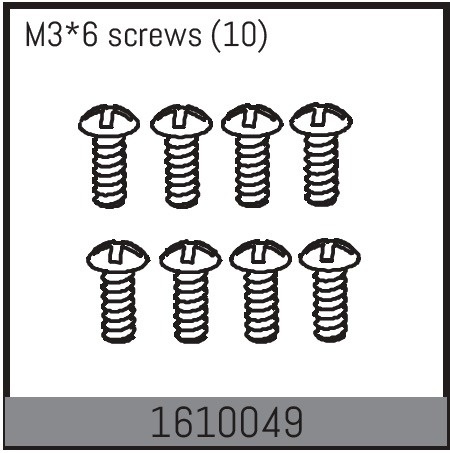 Absima M3*6 Screws (10)