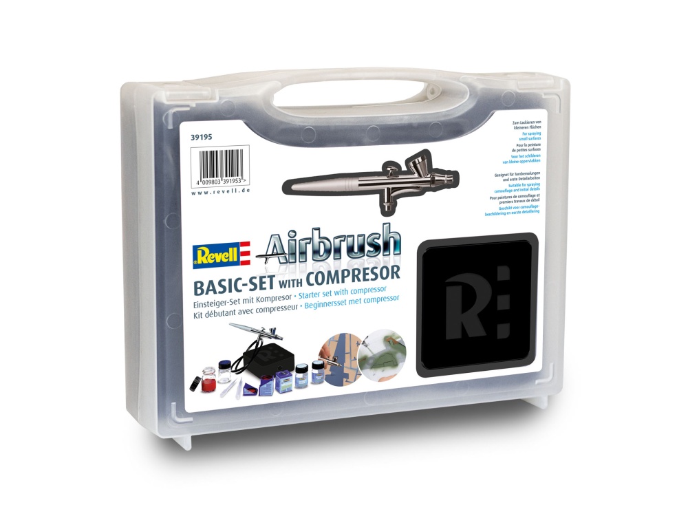 Revell Airbrush Basic Set mit Kompressor Version 2023