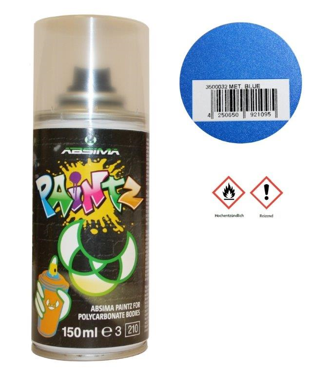Absima Paintz Polycarbonat (Lexan) Spray MET. BLAU 150ml