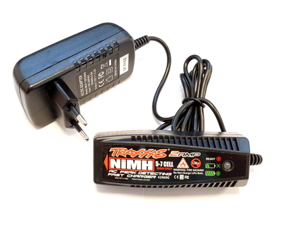 Traxxas Charger, AC, 2 amp NiMH peak detecting (5-7 cell,