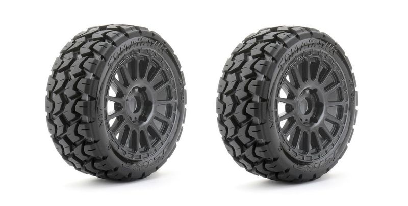 JETKO Extreme Tyre 1:8 Buggy Tomahawk Belted on Black Rim
