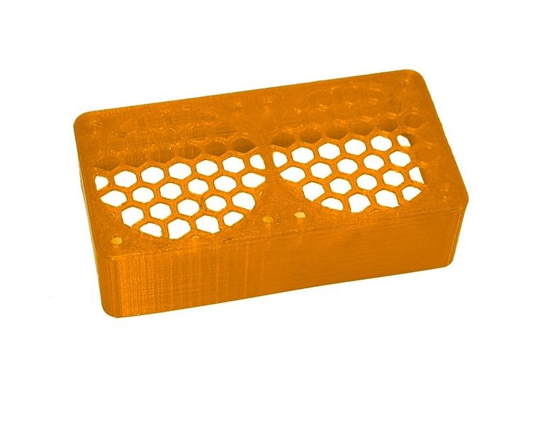 JS-Parts ultraflex Lüftergitter 2x40x20 geschlossen orange