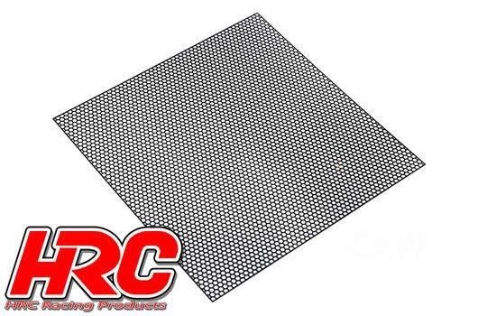 HRC Gitter Luftzufuhr 100x100mm hexagon - schwarz 1:10